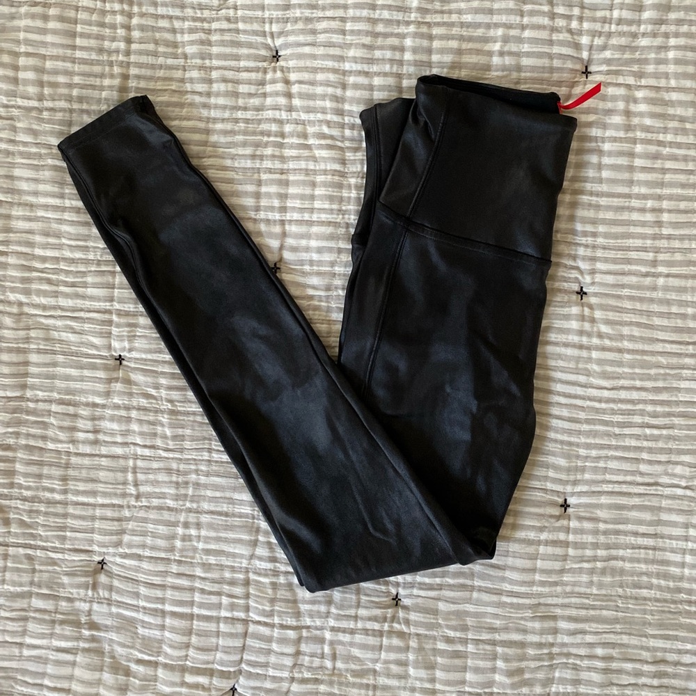 Spanx pleather leggings
